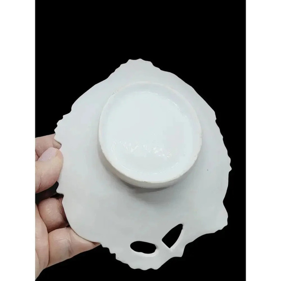 Vintage Fine China Hand Painted Floral Candy Dish Set - Picture 5 of 13